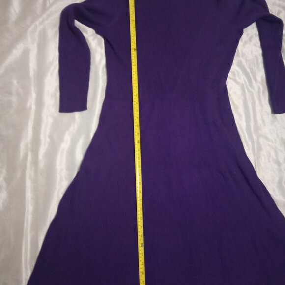 Woman Within long sleeves purple dress size18/20 L rayon - Picture 10 of 10